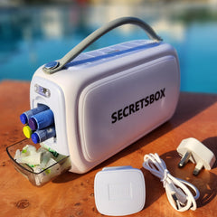Mini portable insulin fridge holding 4 insulin pen and non-cooling compartment for needles 